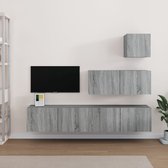 vidaXL Tv-meubelset Sonoma Eiken - Boven- 30.5x30x30cm - Midden- 80x30x30cm - Onder- 80x30x30cm - Kast