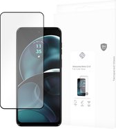 Cazy Full Cover Glass Screen Protector geschikt voor Motorola Moto G14 - Zwart - 2 stuks