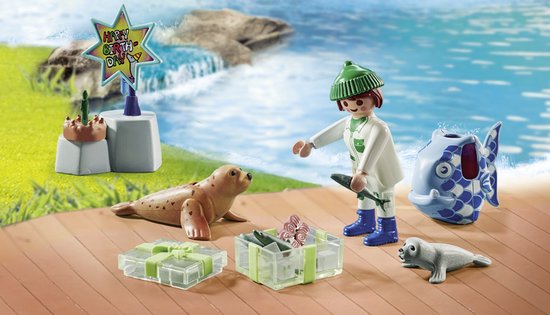 PLAYMOBIL Ma Life Nourrir les Animaux - 71448