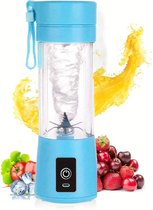 Livano Portable Blender - Shakebeker Met Mixer - Draadloze Blender - Elektrische Shakebeker - Blender To Go - Draagbare Blender - Blauw