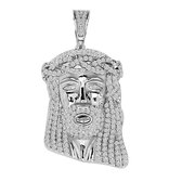 Juwelier Zwartevalk zilveren (gerhodineerd) Jezus hanger - 24.120-GR