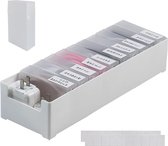 Opbergdoos voor datakabels, kabelmanagementbox, multi-grid-datakabel-opbergkoffer, gebruikt voor USB-datakabel, mobiele telefoon, oplaadkabel, opbergbox