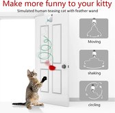 Jouets de jouet électrique pour chat | Teaser automatique avec porte suspendue | Jeu interactif de chaton | Vague aléatoire pour la capture de chat | Bâtons de jouets inclus