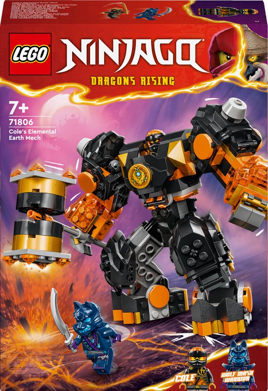 LEGO NINJAGO Cole's elementaire aardemecha - 71806 | bol