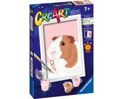 foto van Ravensburger CreArt Guinea pig - Schilderen op nummer voor kinderen