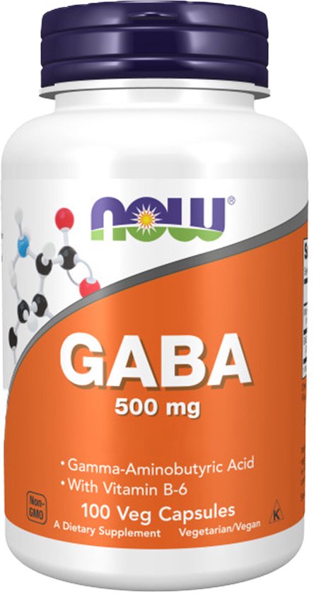 Now Foods GABA 500mg - 100 capsules