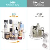 Make-up organizer 360° draaibare cosmetica-organizer van acryl voor parfum en sieraden, grote cosmeticabox voor slaapkamer, badkamer, kantoor, beauty-organizer voor make-uptafel