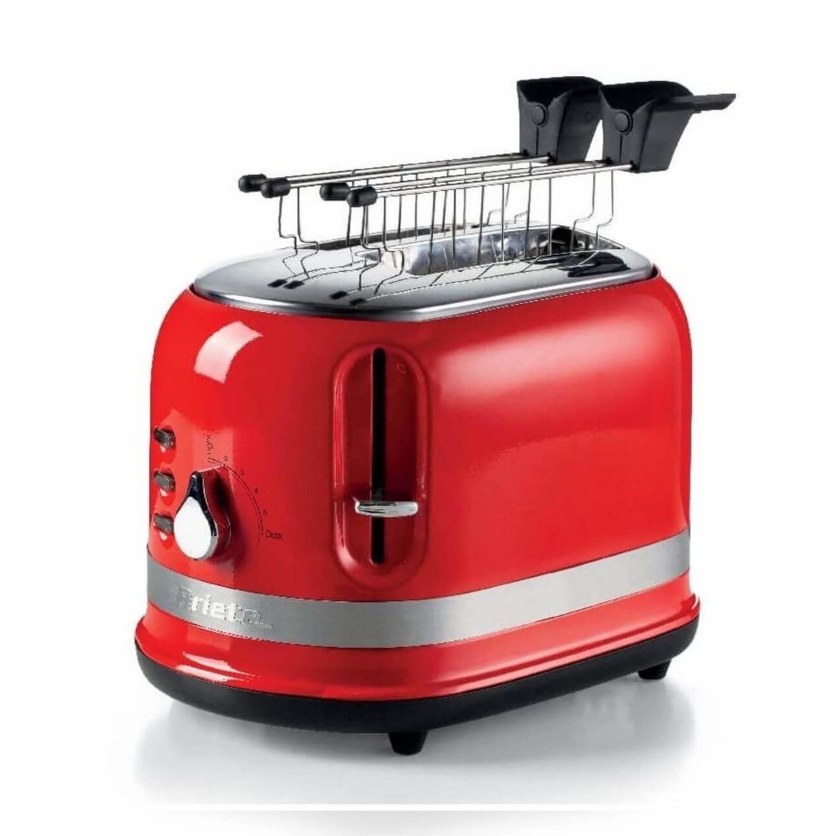 Ariete Moderna 0149 broodrooster 2 snede(n) Rood 815 W Inclusief Tosti-Ijzers