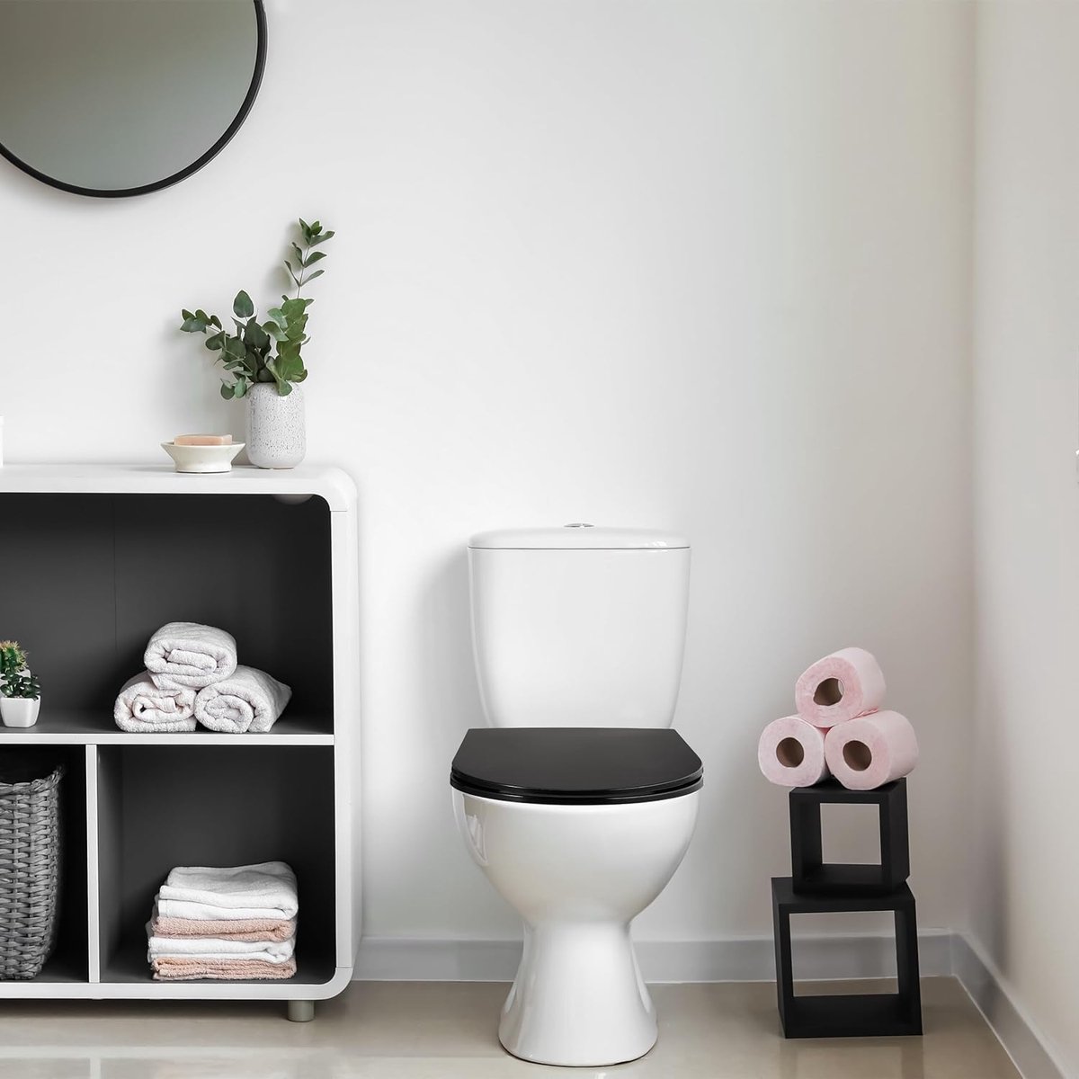 Antibacteriële Duroplast Bril Comodo Toiletbril D-Vorm - Softclose, Quick Release & Antibacterieel Duroplast Toiletdeksel Softclose