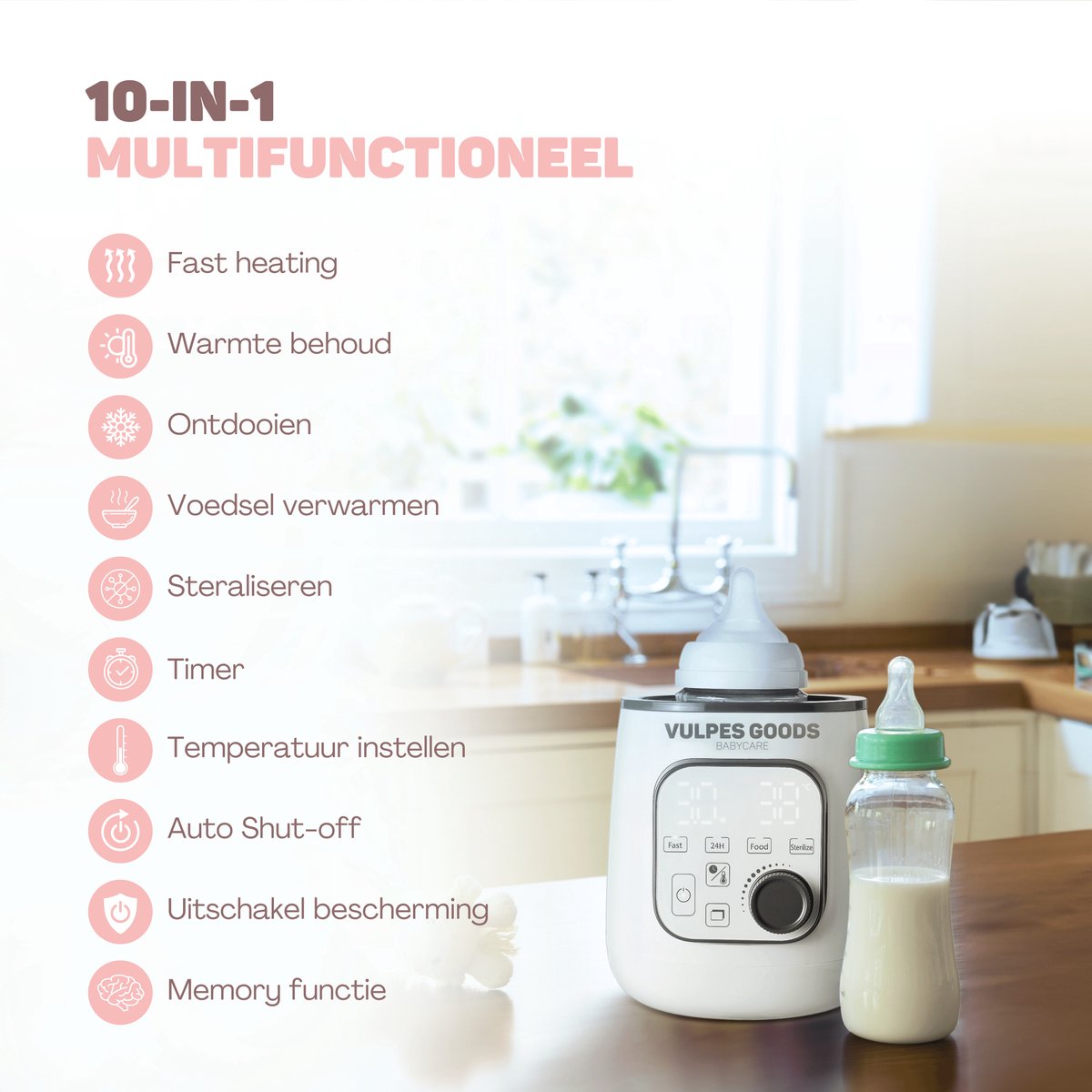 Vulpes Goods BabyCare - Flessenwarmer PRO 10in1 thumbnail 3