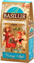 BASILUR Winterfeestdagen - Zwarte losse thee met kers, sinaasappelschil en oranjebloesem, Kerstthee 85g