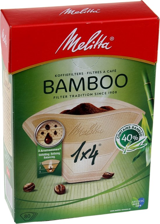 Filtri Caffè Melitta Misura 1x4 - Confezione Da 80, Biodegradabili, Per Macchine Da Caffè - Foto 2
