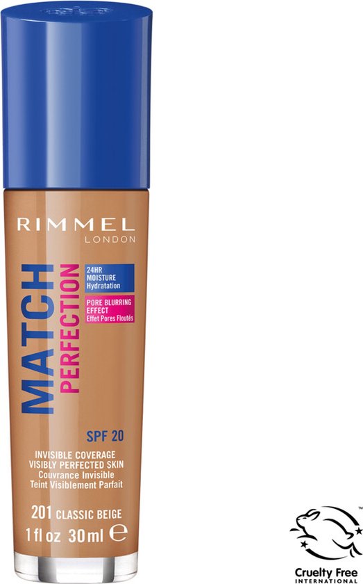 Rimmel London Match Perfection Foundation - 201 Classic Beige