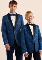 WE Fashion Jongens slim fit blazer met dessin