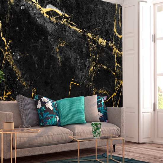 Muralo - 3D fotobehang marmer vlies fotobehang - fotobehang 3D-effect - marmer behang voor woonkamer slaapkamer wandbehang marmer patroon - Br. 312cm x hoogte 219cm