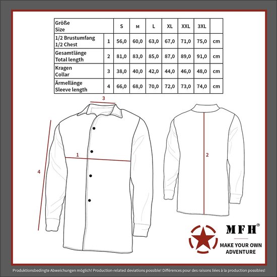 MFH Canadian Woodcutter Jacket - chemisier bûcheron surdimensionné - flanelle lourde de qualité outdoor - vert armée/noir à carreaux - TAILLE M