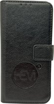 HEM leren Book Case (geschikt voor 15 Plus) iPhone 15 Plus hoesje met 3 pasjesuitsnedes - Portemonneehoesje - Pasjeshouder - Antique Black