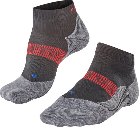 FALKE RU4 Endurance Cool Short Course à pied chaussettes de sport anti-ampoules, anti-transpiration respirantes à séchage rapide hommes noir - Taille 44-45