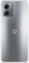 Motorola Moto G14 TPU Case hoesje - Just in Case - Effen Transparant - TPU (Zacht)