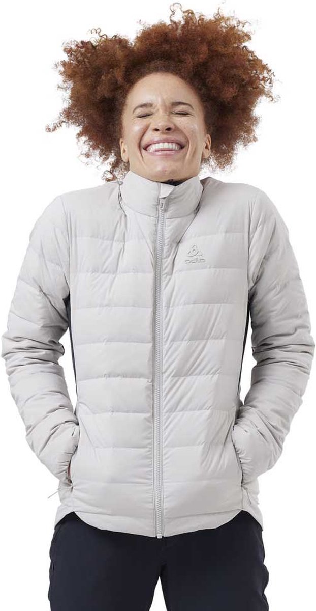 Odlo Ascent N-thermic Hybrid Jas Vrouw Zilver