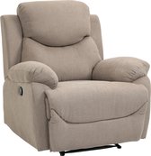 HOMdotCOM Fauteuil kan 150 ° worden gekanteld, enkele bank, fauteuil, tv-stoel, linnen