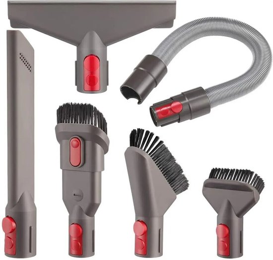 Foto: Opzetstuk accessoires set geschikt voor dyson v15 v11 v10 v8 v7 v6 steelstofzuiger zuigmond 6 onderdelen stofzuigeraccessoires parketborstel stofzuiger mondstuk