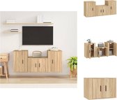 vidaXL TV-meubelset Sonoma Eiken - 1x 57x34.5x40cm - 2x 40x34.5x60cm - Kast