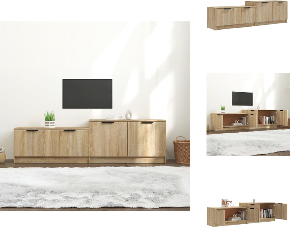 VidaXL Tv-meubel kast 158.5 x 36 x 45 cm Sonoma eiken Kast