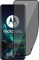 Privé Screenprotector geschikt voor Motorola Edge 40 Neo - Privacy Beschermglas - Privacy Proteqt+