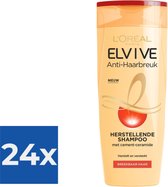 L’Oréal Paris Elvive Anti Haarbreuk Shampoo - 250 ml - Voordeelverpakking 24 stuks