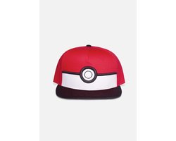 Pokémon Pokéball Cap rood-zwart-wit one size - Katoen - Anime, Fan merch, Gaming, Nintendo