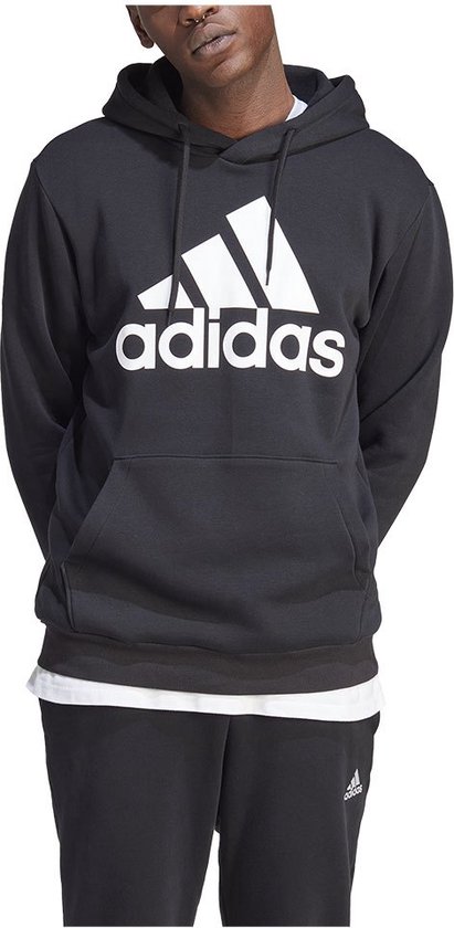 Adidas Essentials Fleece Big Logo Capuchon Zwart / Regular Man