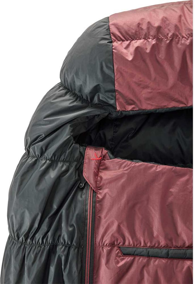 Nordisk Voyage 300 Sac de couchage Rouge,Noir Standard - Fermeture gauche