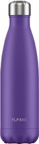 FLASKE Lavender - RVS Drinkfles van 500ML- Geschikt als waterfles, thermosfles en thermoskan