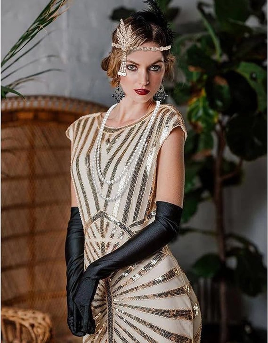 5 pièces - 1920 Great Gatsby Ensemble d'accessoires pour femmes - Costume  Gatsby 