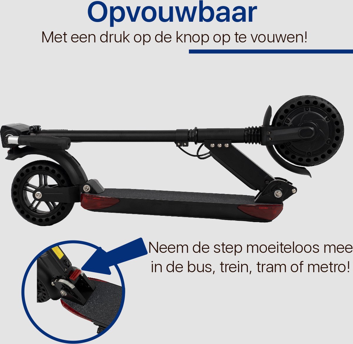 Afbeelding 3 van Elektrische Step - Dubbele Vering + Rem - 25 KM - Max 100 KG - 30 KM bereik - 4 Uur Snelladen - Volwassenen + Kinderen - LED Verlichting - Schokbestendige Wielen - Anti Lek Banden - Phreeze Origineel