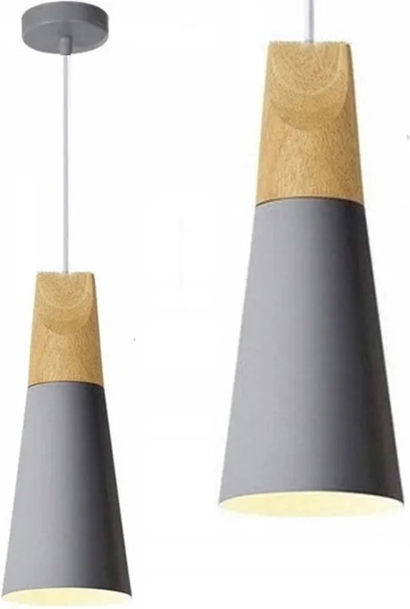 TooLight Scandi Plafondlamp - E27 - Ø 14.5 cm - Grijs
