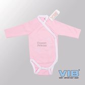 VIB® - Rompertje Luxe Katoen - Droom Prinses (Roze-Wit) - Babykleertjes - Baby cadeau