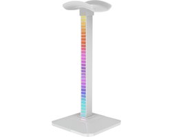 Livano Koptelefoon Hanger - Headset Standaard - Houder - Stand - Gaming - Wit