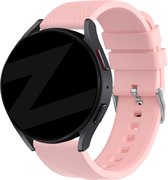 Bandz universeel 20mm siliconen band 'Deluxe' geschikt voor Samsung Galaxy Watch Active 1/2 40 & 44mm / Watch 1 42mm / Watch 3 41mm / Gear Sport / Polar Ignite 1-2-3 / Unite / Pacer - Hoogwaardig siliconen materiaal - roze