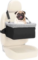 Hondenautostoel voor kleine honden, omvormbare hondenautostoel met metalen houder, hondenautostoel, hondenmand voor passagiersstoel achterbank.