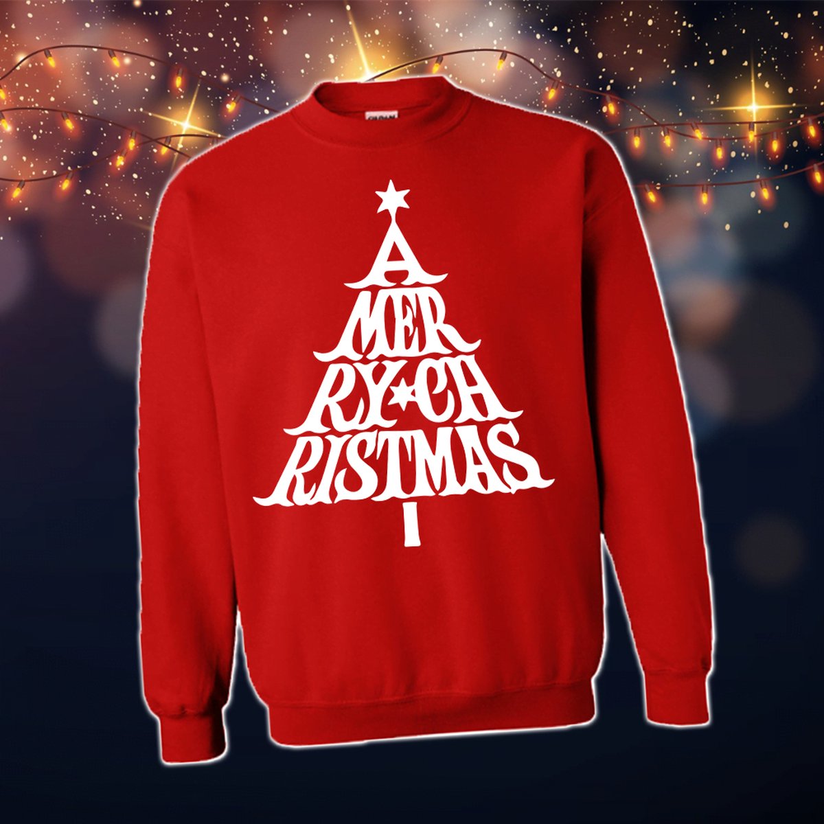 Foute Kersttrui Dames & Heren - Kersttrui met tekst A Merry Christmas | Kersttrui Maat M | Kersttrui Dames - Kersttrui Heren - Grappige Kersttrui met tekst | Namengigant | Incl. 2 jaar garantie