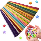 Geluksterren Vouwpapier - 1030 papierstroken - 27 kleuren - 1CMx24CM - Vouw Lucky Stars & Muizentrappetjes - Knutselpapier