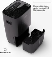 Bol.com Klarstein Elektrische luchtontvochtiger - Tot 65 M² - Slimme en stille luchtontvochtiger voor Woning - Badkamer & Kelder... aanbieding