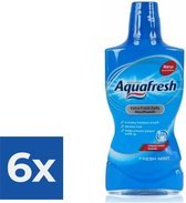 Aquafresh Mondwater - Fresh Mint - 500 ml - Voordeelverpakking 6 stuks