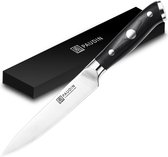 PAUDIN D6 Couteau d'office professionnel en acier inoxydable 12,5 cm - Couteau de cuisine tranchant comme un rasoir en acier au carbone 7Cr17MoV de haute qualité 58-60 HRC - Manche ergonomique en G10 Premium
