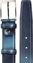 Mascolori Riem - Krypton Blue - Broekriem voor Mannen - Maat 115