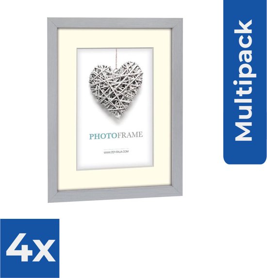 Goldbuch - Fotolijst Regent - Grijs - 20x30 (30x40 cm) - Fotolijst - Voordeelverpakking 4 stuks