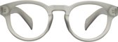 ™Monkeyglasses Aarhus 01 Gris mat BLC + 0- Lunettes de lecture - Lunettes lumière Blauw - 100% Upcycled - Design danois