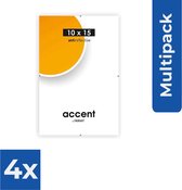 Nielsen Clipframe 6810001 Anti-Reflex 10x15 cm - Fotolijst - Voordeelverpakking 4 stuks